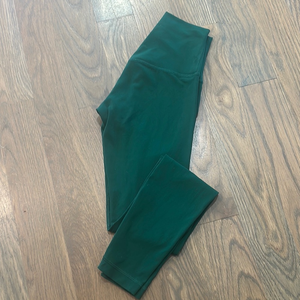 Lululemon Athletica Green Leggings, high waist